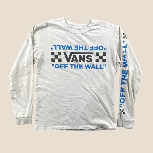 Vans Other - Vans T Shirt Boys Kids M Gray Off The Wall Graphic Skate‎ Streetwear Casual